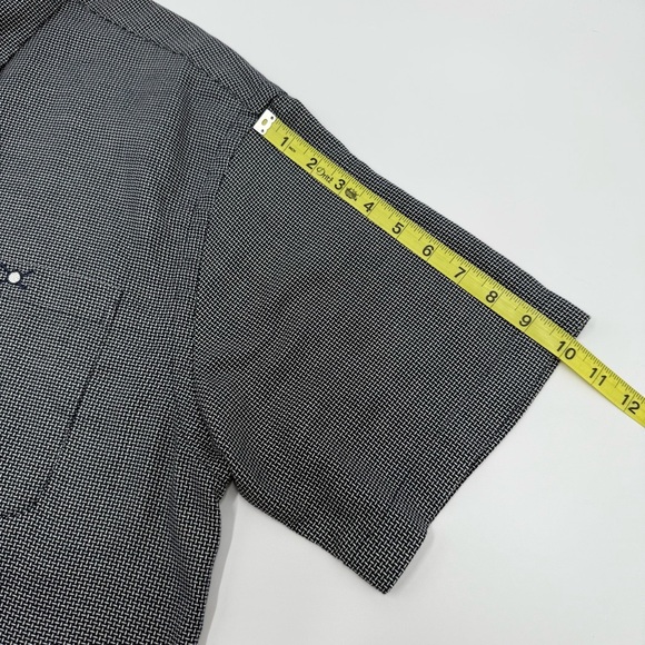 Hunt Club Men’s Navy White Basketweave Casual Button Down Golf Shirt Large - Picture 2 of 12